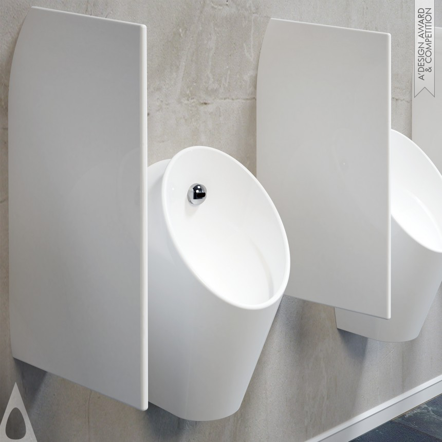 Serel Luvi Urinal Set - Silver Bathroom Furniture and Sanitary Ware Design Award Winner