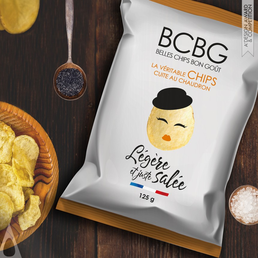 Silver Packaging Design Award Winner 2018 Chips BCBG Food packaging 