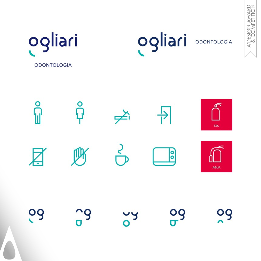 Iron Graphics, Illustration and Visual Communication Design Award Winner 2018 Ogliari Dental Clinic Corporate Identity 