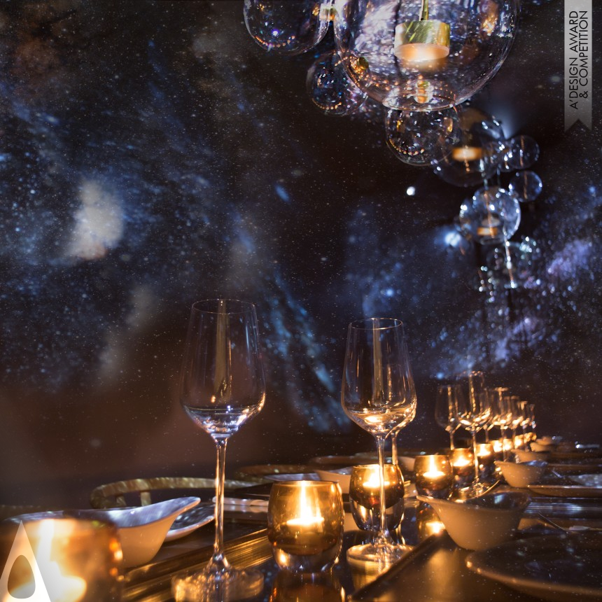 Bronze Interior Space and Exhibition Design Award Winner 2018 Find Your Lucky Star Restaurant pop-up installation 