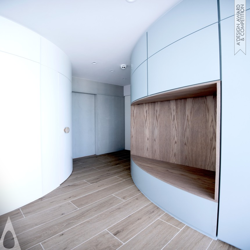 Silver Interior Space and Exhibition Design Award Winner 2018 Curvy Chambers Apartment 