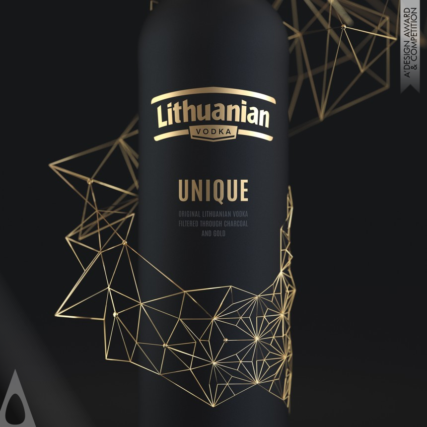 Lithuanian Vodka Unique - Silver Packaging Design Award Winner