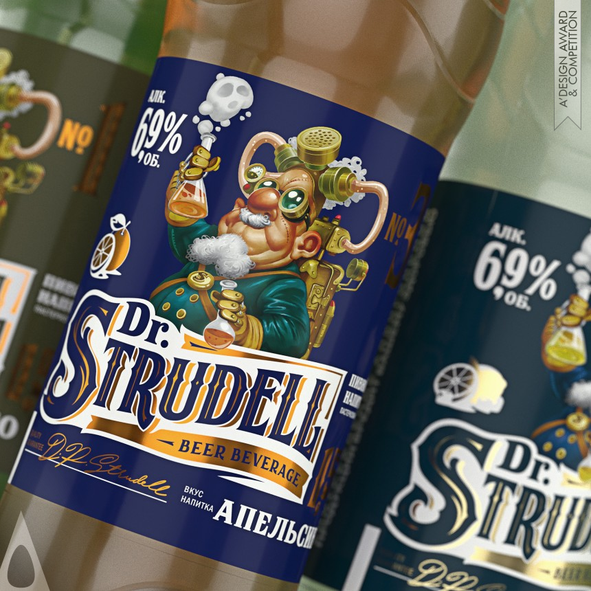 Iron Packaging Design Award Winner 2018 Dr. Strudell Beer 