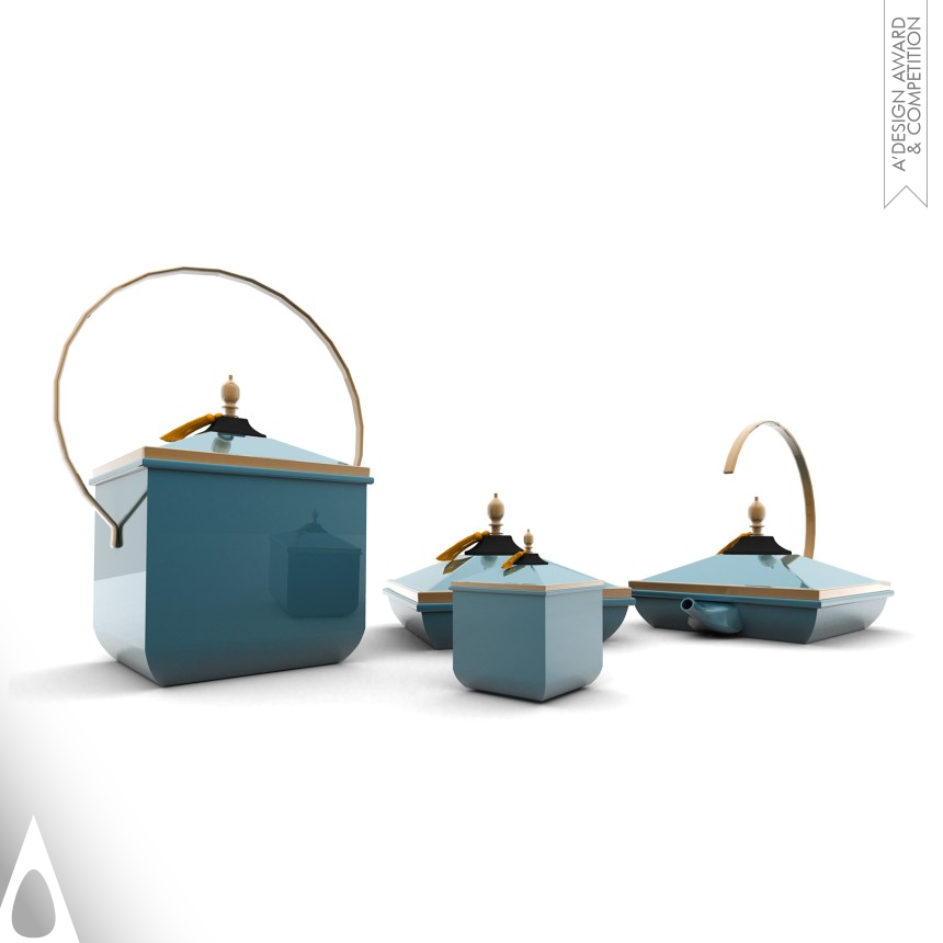 Iron Bakeware, Tableware, Drinkware and Cookware Design Award Winner 2018 Harmony in humen with sky and land Ceramics Tea set 