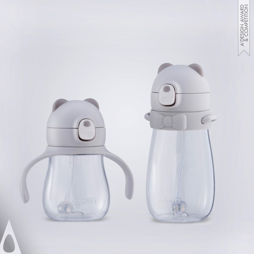 Little Bear  Straw water bottle 