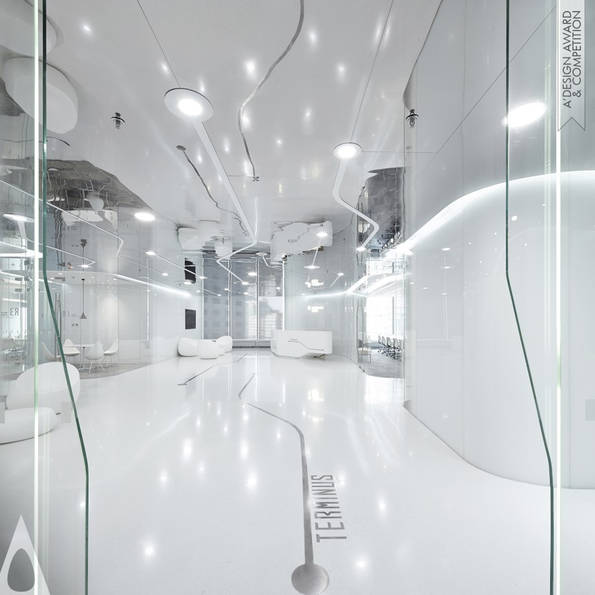 Zhenfei Wang, Luming Wang and Peng Song's Terminus Beijing Headquarter Office, exhibition space