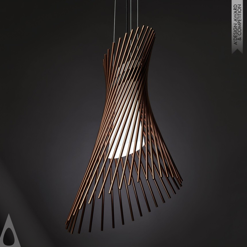 Bronze Lighting Products and Fixtures Design Award Winner 2018 Diva Pendant Lamp 