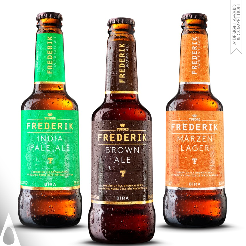 Golden Packaging Design Award Winner 2018 Frederik Beer Bottle Series 