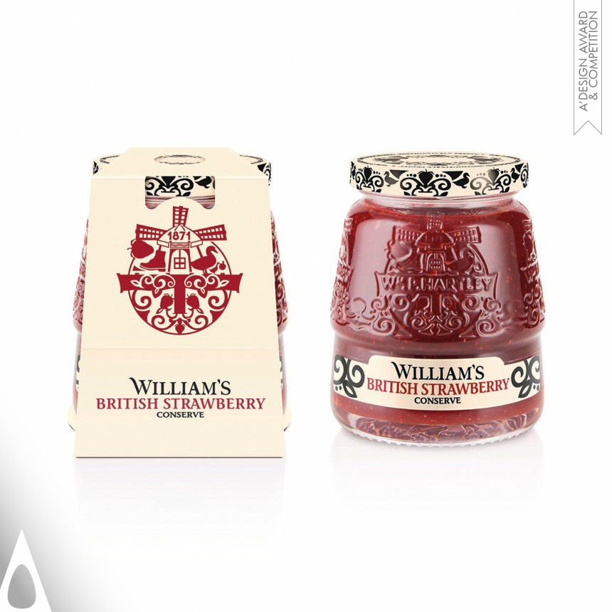 Golden Packaging Design Award Winner 2018 William's Conserve Jam 