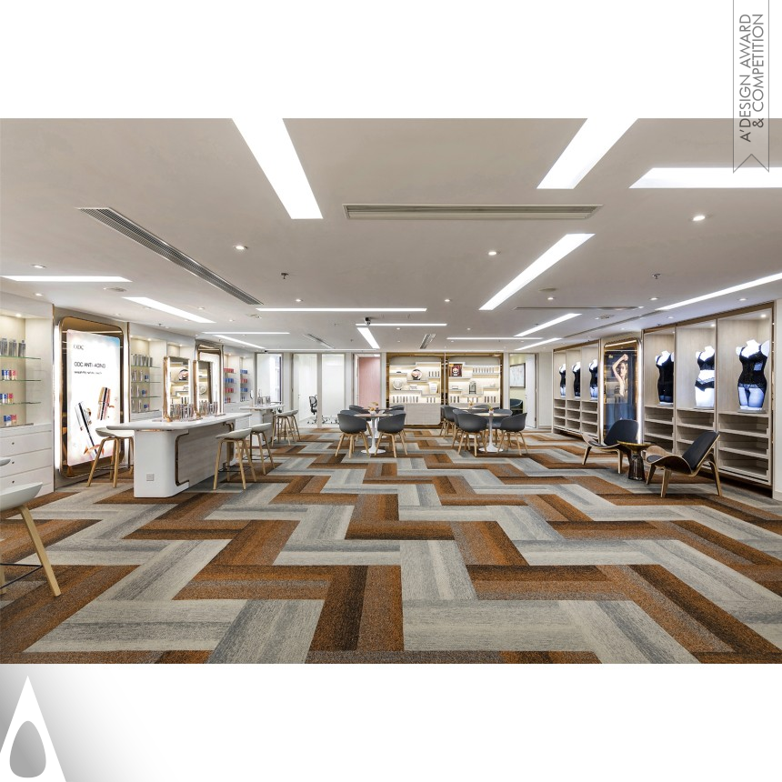 Iron Interior Space and Exhibition Design Award Winner 2018 Cosmetics Sales Office Office, Showroom 