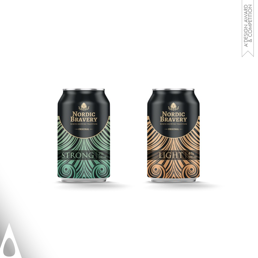 Golden Packaging Design Award Winner 2018 Nordic Bravery Label and Packaging 