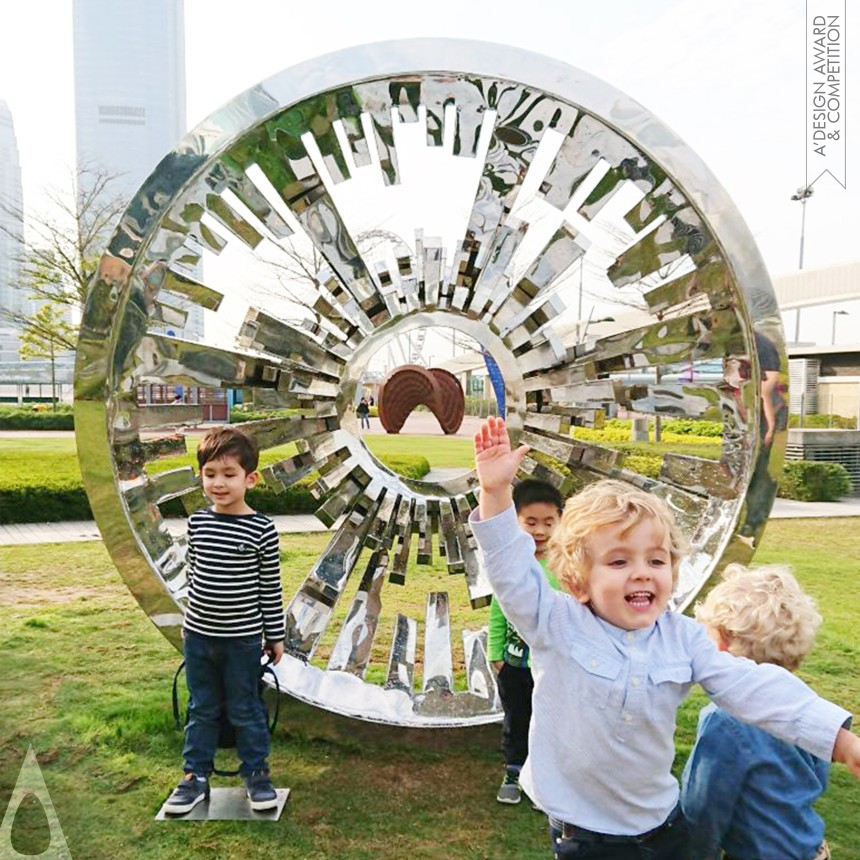 Golden Fine Arts and Art Installation Design Award Winner 2018 The HK Eye Sculpture Public Art Sculpture 