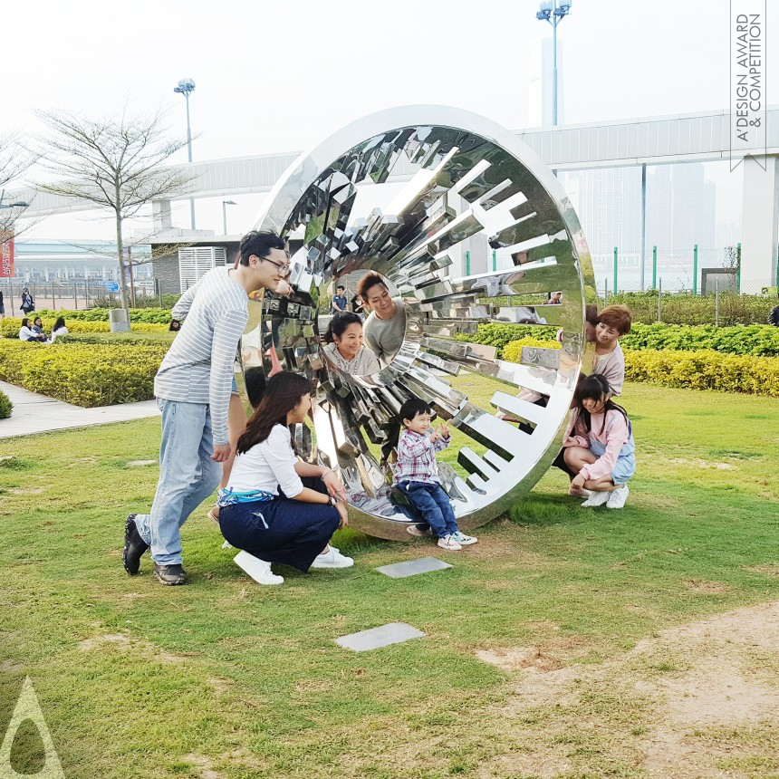 The HK Eye Sculpture - Golden Fine Arts and Art Installation Design Award Winner