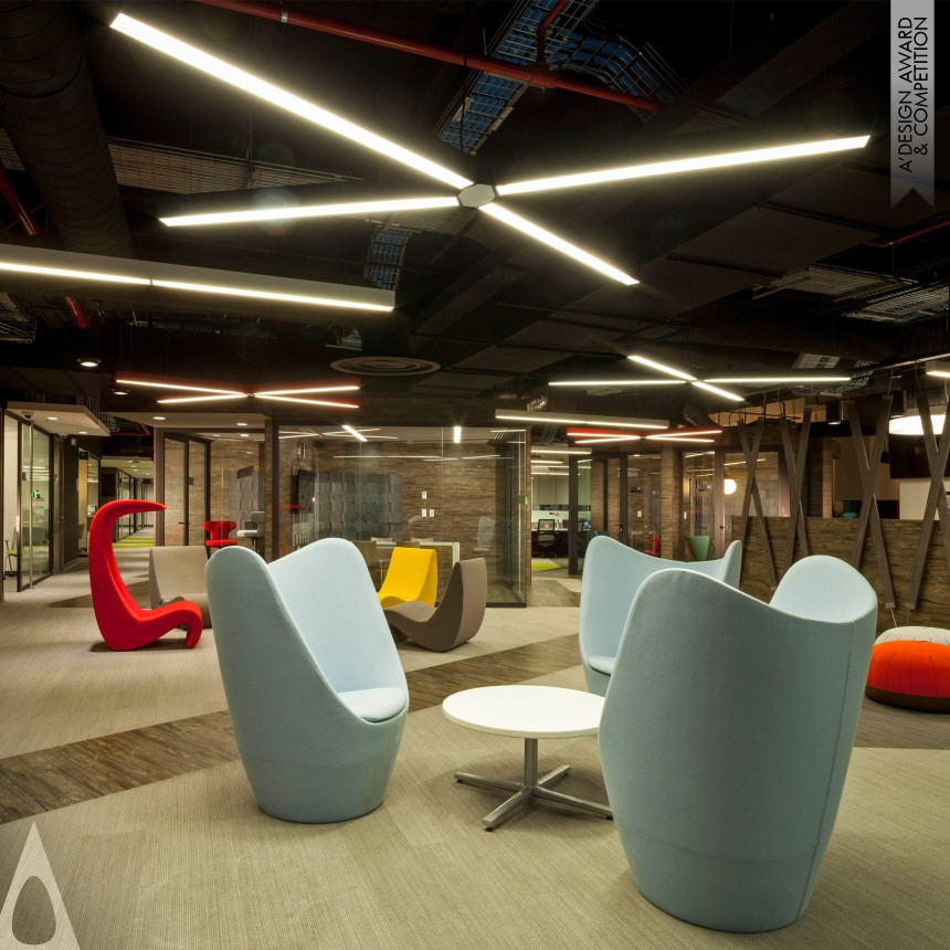 Silver Interior Space and Exhibition Design Award Winner 2019 Axa Office Space 