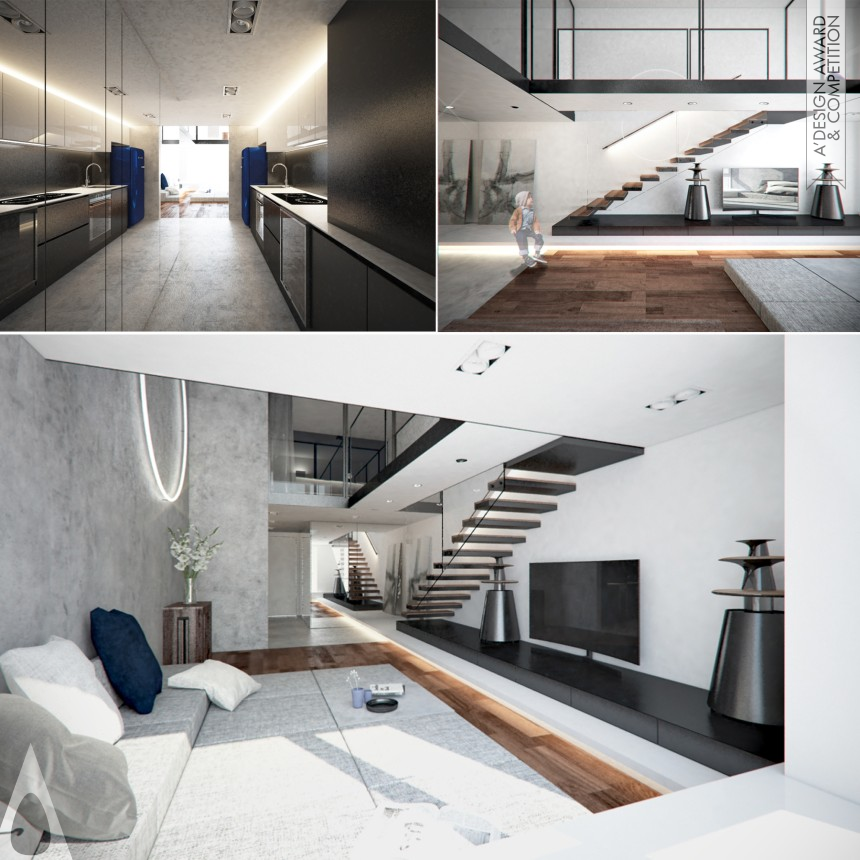 Silver Interior Space and Exhibition Design Award Winner 2018 Grayscale Loft 