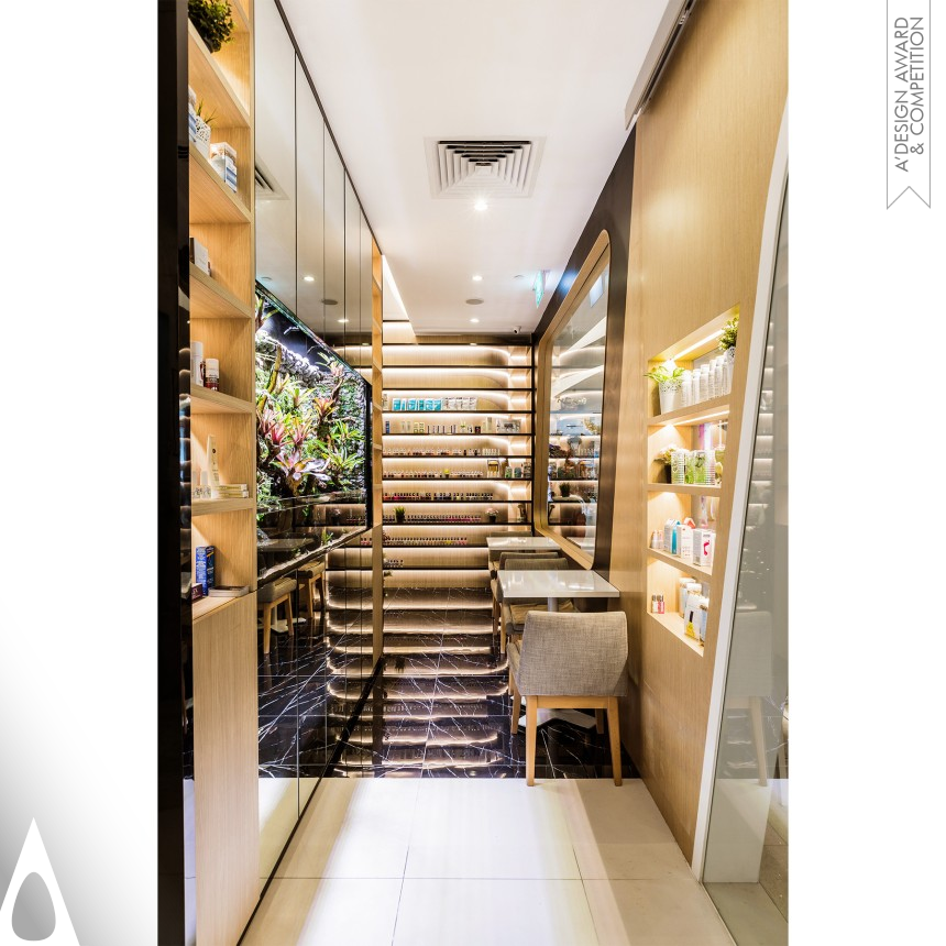 Iron Interior Space and Exhibition Design Award Winner 2018 Nail Spa Retail Interior Design 