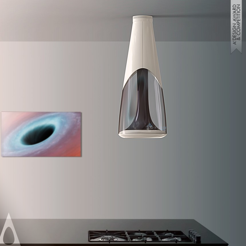 Silver Home Appliances Design Award Winner 2018 Black Hole Hood Range Hood 