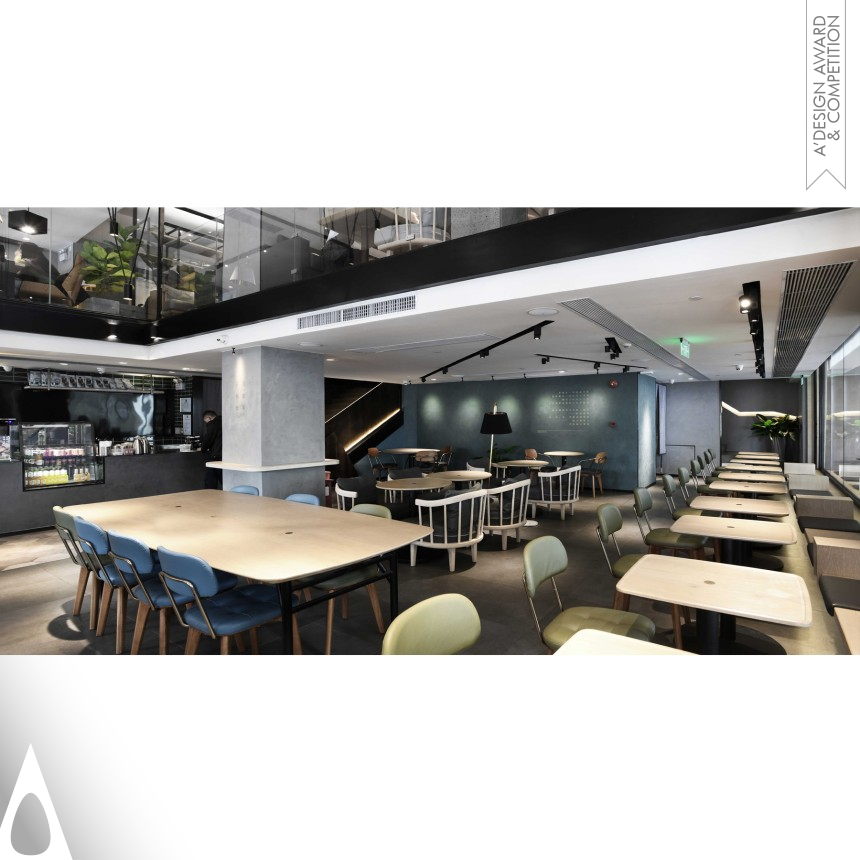 Bronze Interior Space and Exhibition Design Award Winner 2018 Teawood Central Walk Restaurant and cafe 