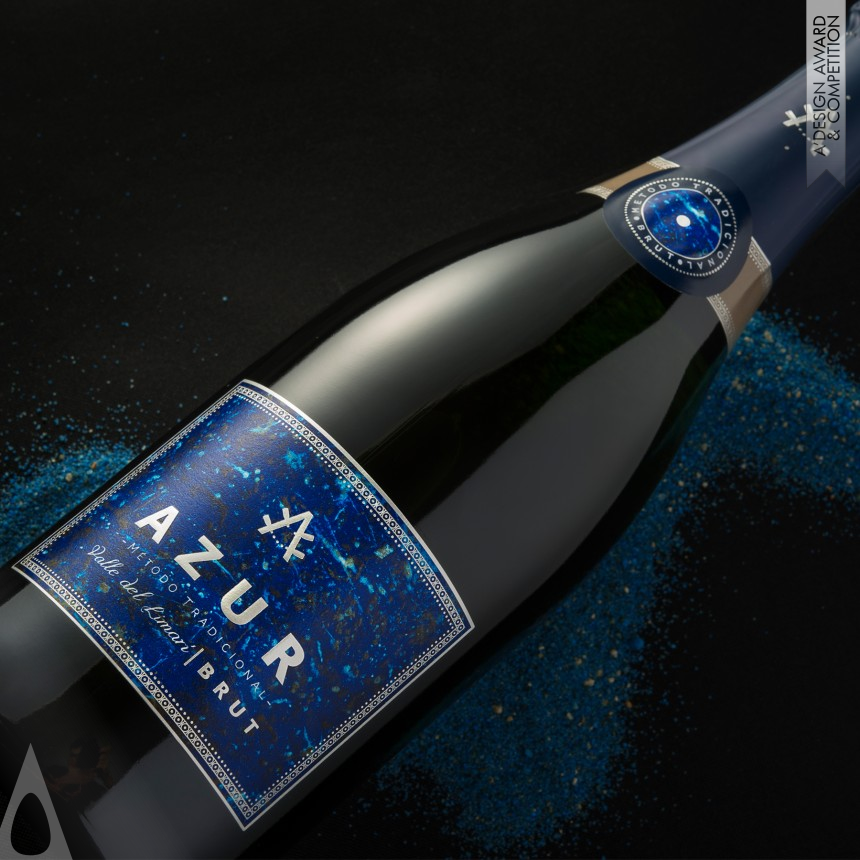 Bronze Packaging Design Award Winner 2019 Azur Wine Packaging 