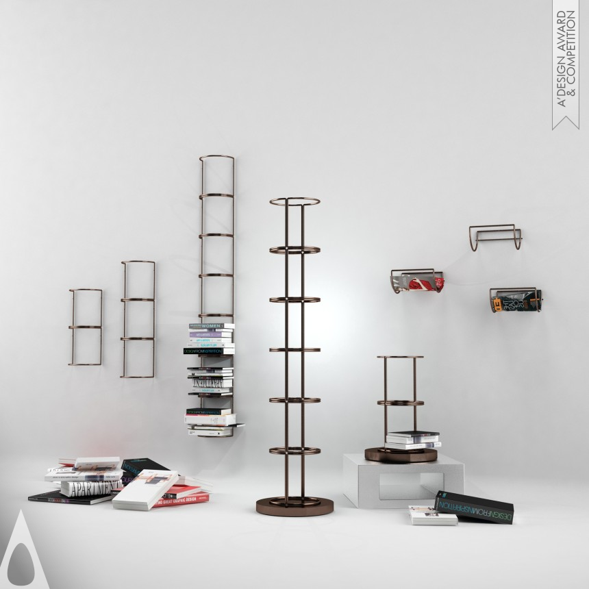 HeeSeung Chae's Bamboo Collection of Bookcases