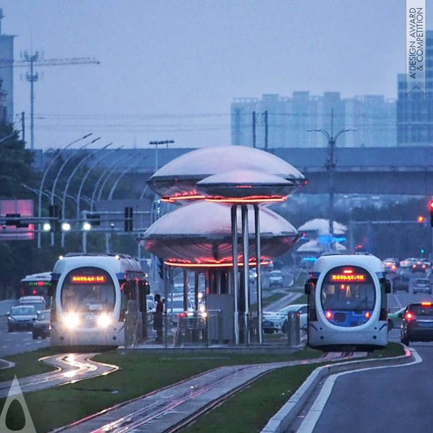 Zhuhai Tram Platform of Line 1 designed by United Architecture Creative Office