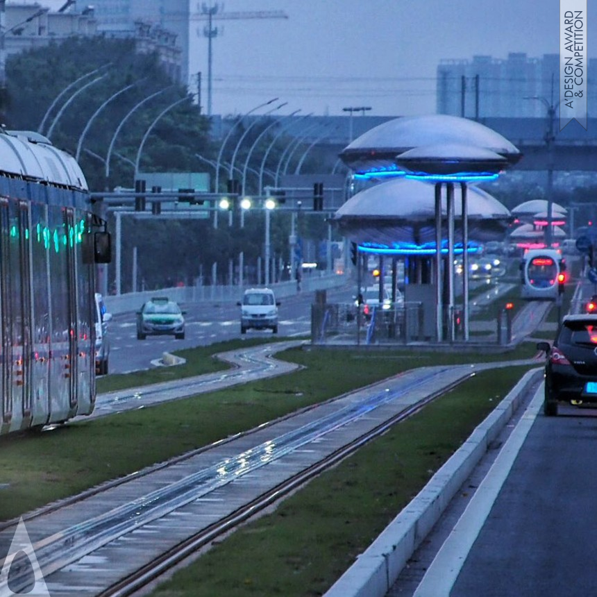 United Architecture Creative Office's Zhuhai Tram Platform of Line 1 Station Platform