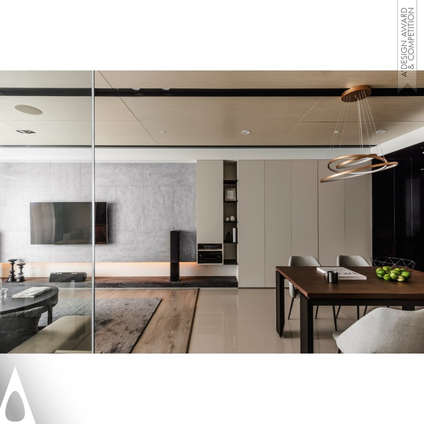 Bronze Interior Space and Exhibition Design Award Winner 2019 Grayscale Reversal Residential Space 