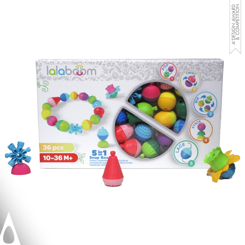 Bronze Baby, Kids' and Children's Products Design Award Winner 2019 Lalaboom Educational Beads Preschool Toy 