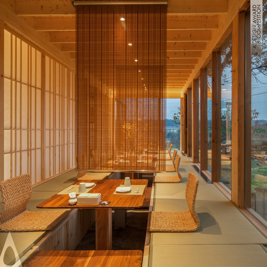 Golden Interior Space and Exhibition Design Award Winner 2019 Sakura No Aji Japanese Restaurant 