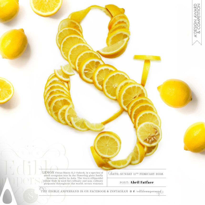 Bronze Graphics, Illustration and Visual Communication Design Award Winner 2019 The Edible Ampersand Personal Project   