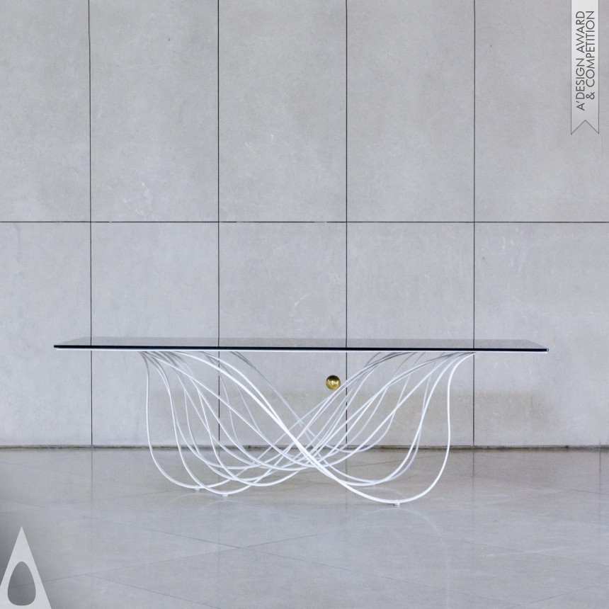 Iron Furniture Design Award Winner 2019 Water Wave Table 