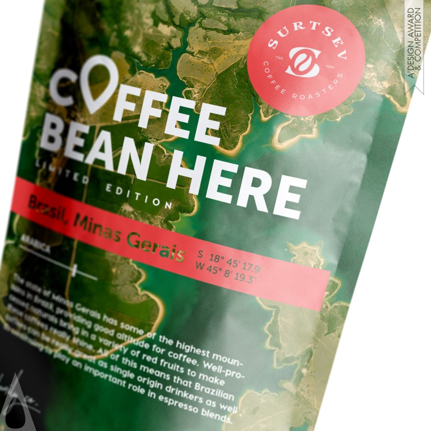 Coffee Bean Here - Silver Packaging Design Award Winner