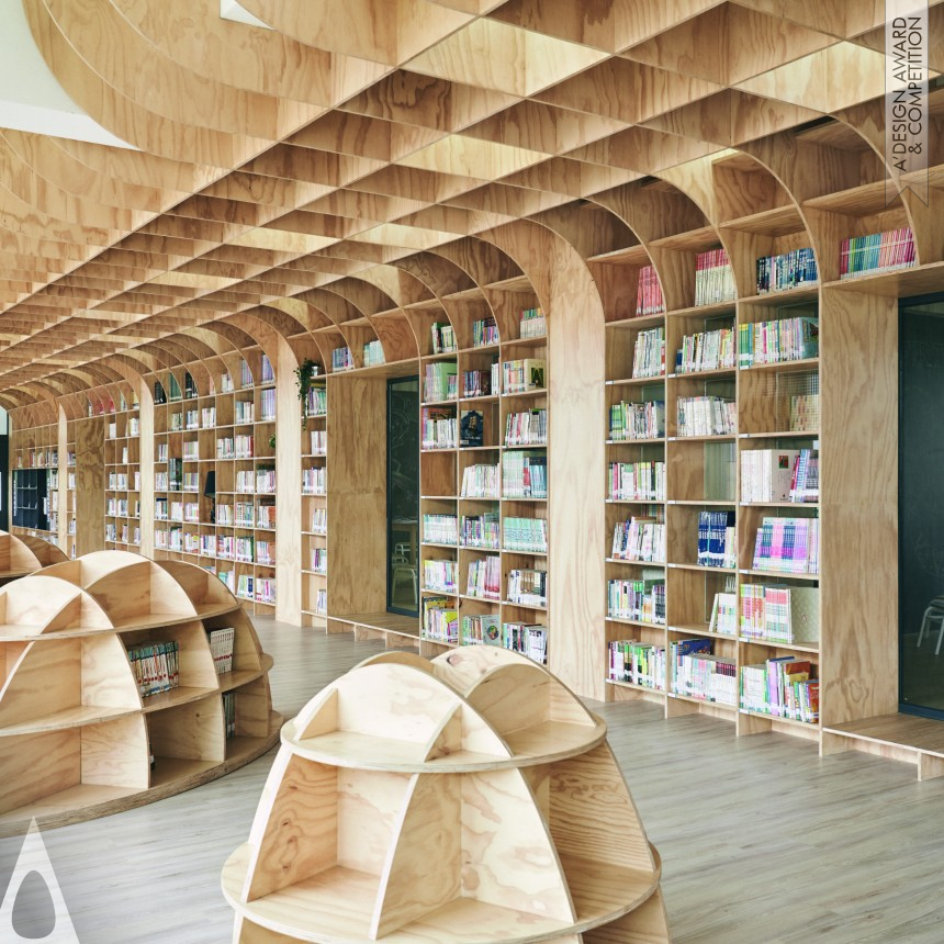 Lishin Elementary School Library - Golden Interior Space and Exhibition Design Award Winner