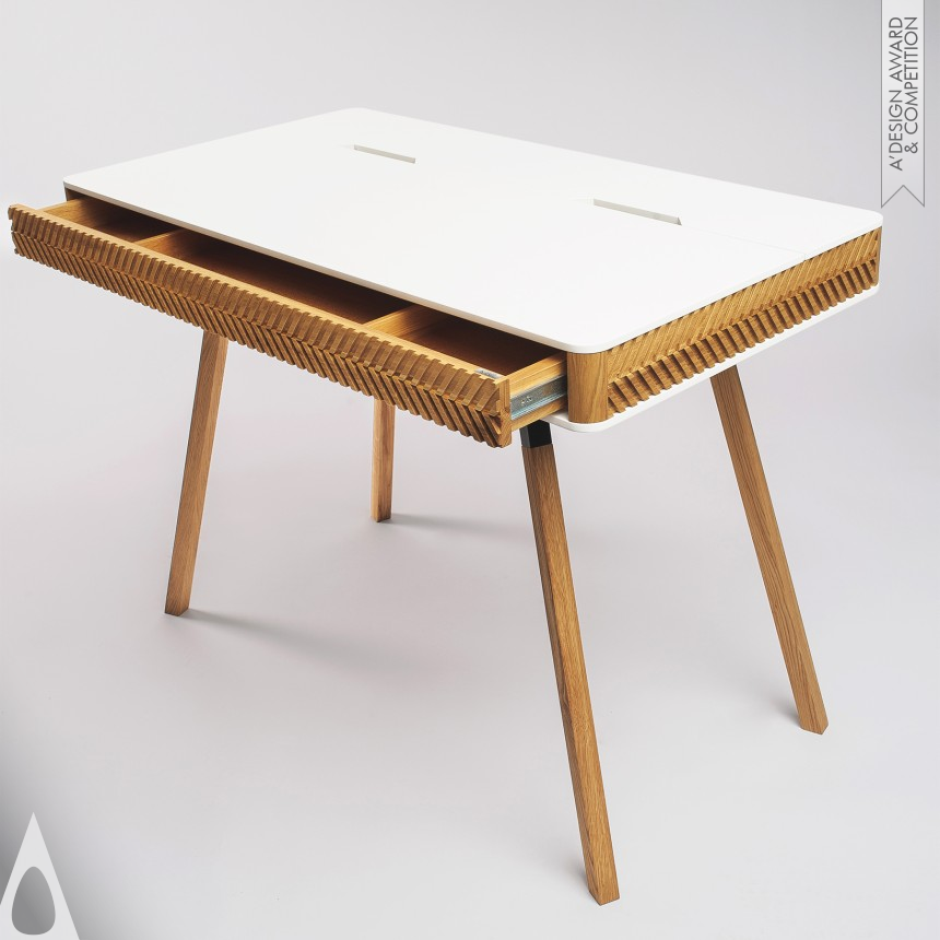 Silver Furniture Design Award Winner 2019 Herringbone Writing Desk 