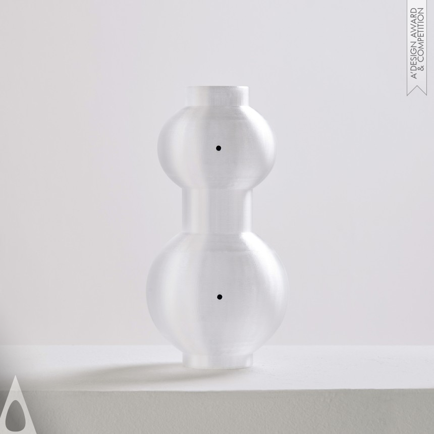 Iron 3D Printed Forms and Products Design Award Winner 2019 Bubble Vase Vase 