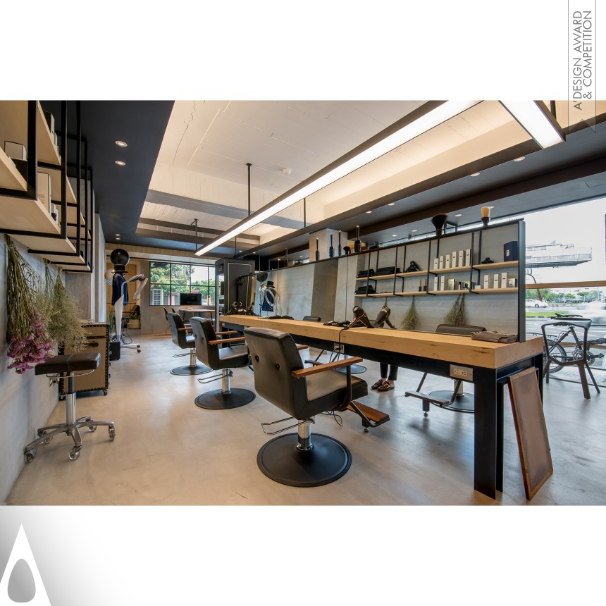 Bronze Interior Space and Exhibition Design Award Winner 2019 Dspace Salon Hair Salon 