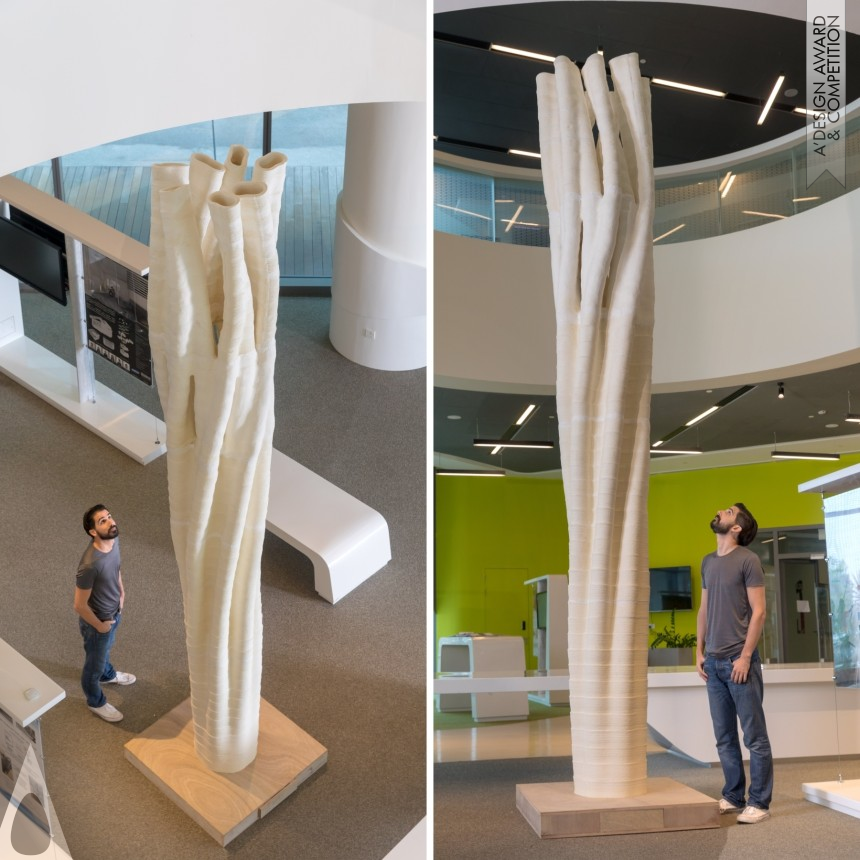 Silver Sustainable Products, Projects and Green Design Award Winner 2019 Natural Composite Pillar Research Prototype 