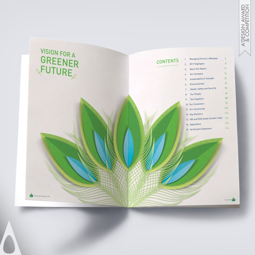 Iron Print and Published Media Design Award Winner 2019 Towngas Sustainability Report  Sustainability Report 