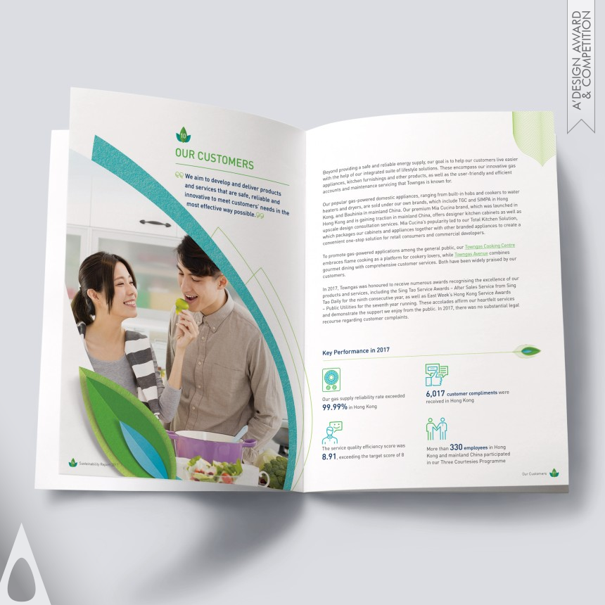 Towngas Sustainability Report designed by Ng Wai Ming Chris