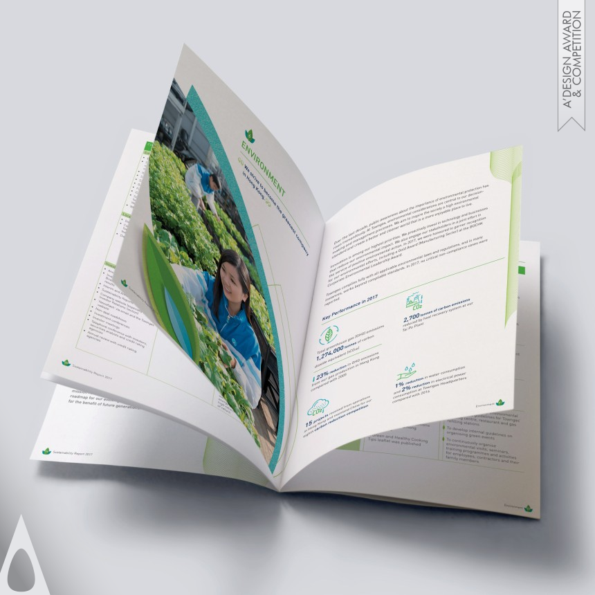 Towngas Sustainability Report - Iron Print and Published Media Design Award Winner