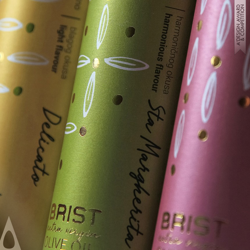 Tina Erman Popovic's Brist Extra Virgin Olive Oil Packaging