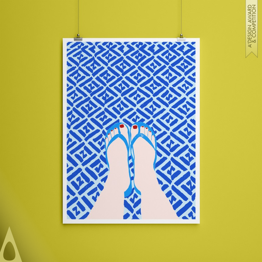 Iron Graphics, Illustration and Visual Communication Design Award Winner 2019 Flip Flops Poster  