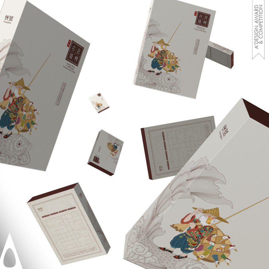 Iron Packaging Design Award Winner 2019 HuangRan Traditional Preserved Duck Packaging 