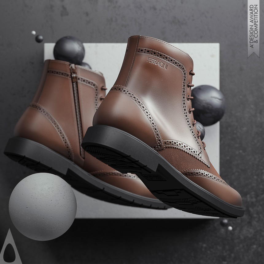 Platinum Computer Graphics, 3D Modeling, Texturing, and Rendering Design Award Winner 2019 Fly Boot Key Visual 
