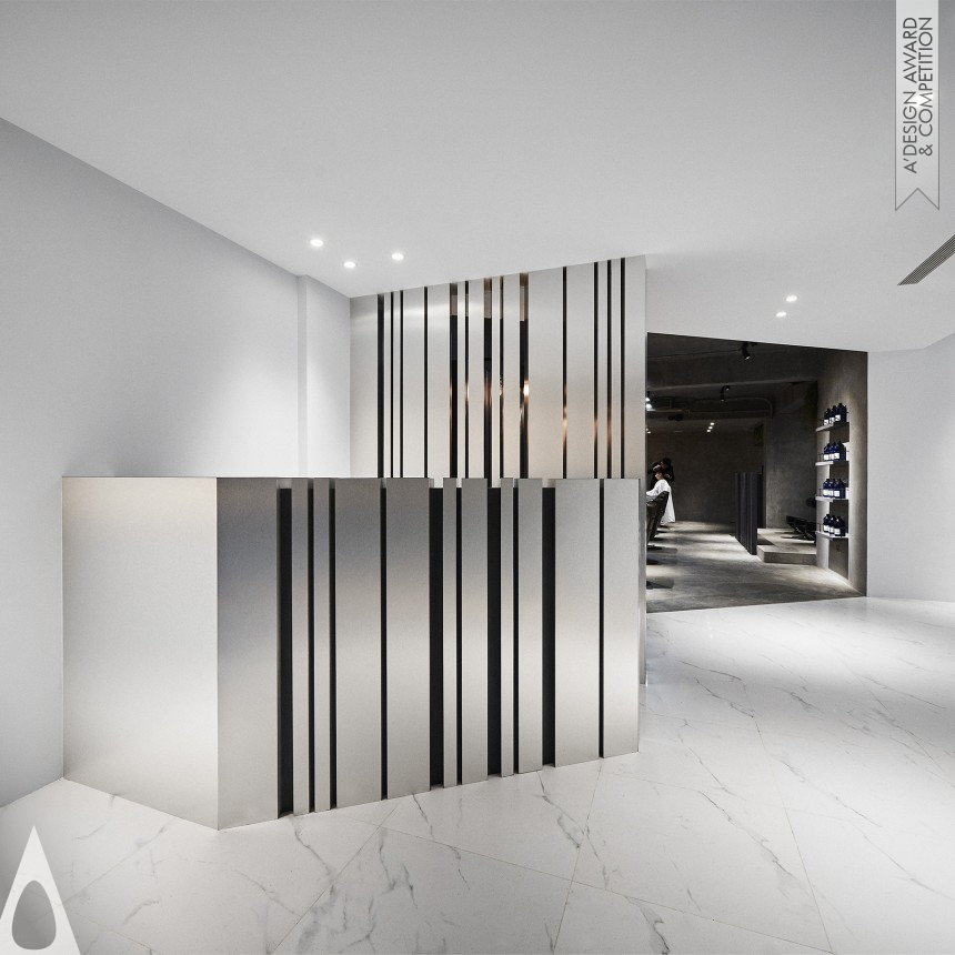 Silver Interior Space and Exhibition Design Award Winner 2019 Cutting Space Hair Salon 