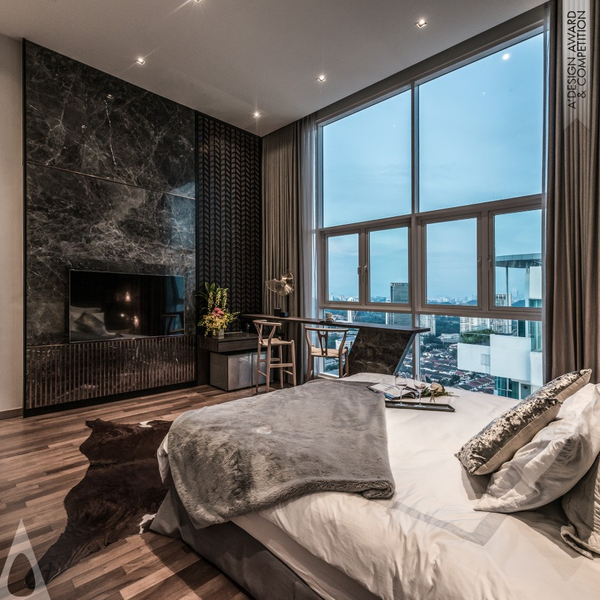 Silver Interior Space and Exhibition Design Award Winner 2019 Opulent 30 Residential Penthouse 