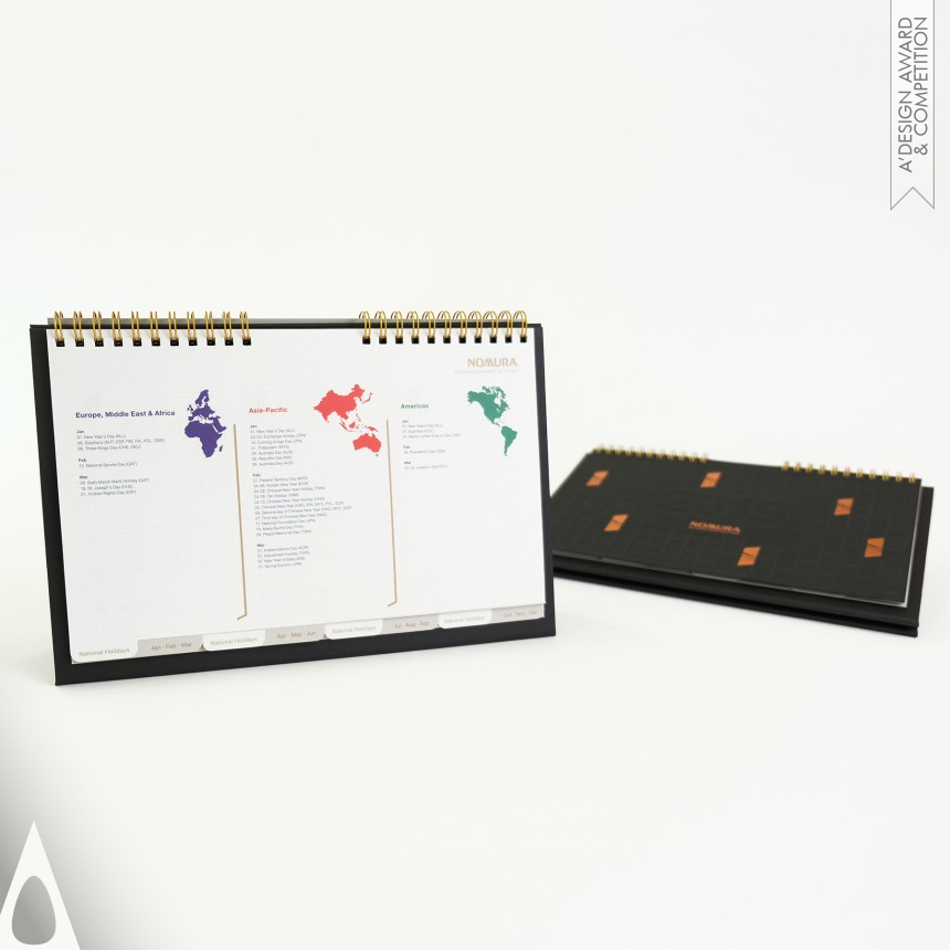 Nomura 2019 Calendar designed by Caxton Chung