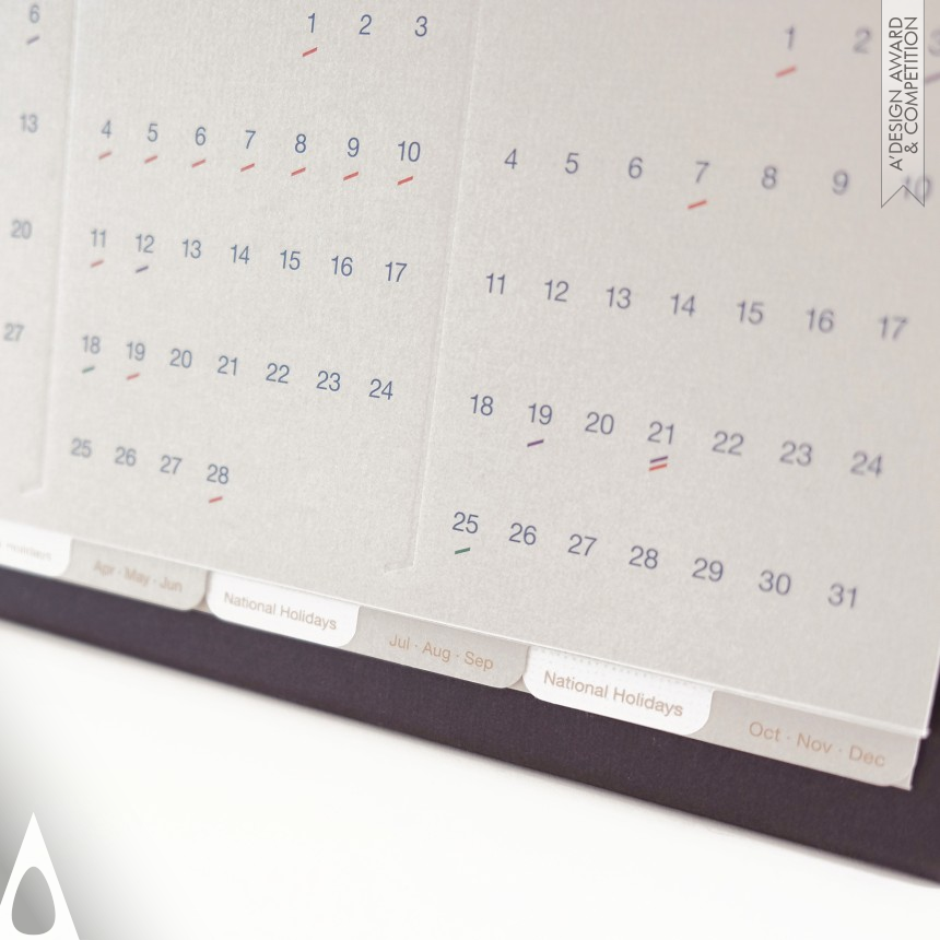 Caxton Chung's Nomura 2019 Calendar Desktop Calendar