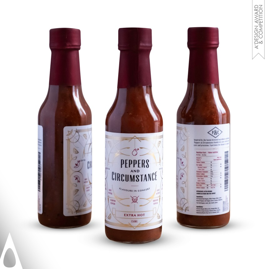 Iron Packaging Design Award Winner 2019 Peppers and Circumstance Sauce 