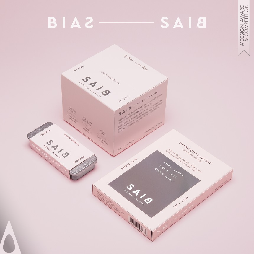 Golden Graphics, Illustration and Visual Communication Design Award Winner 2019 Saib Intimate Cosmetic Brand Identity System 